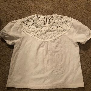 White lace top